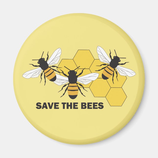 Aimant Sauvez l'apiculteur des abeilles (Devant)