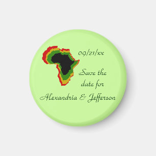Aimant "Sauvez les couleurs d'Africain de casserole de