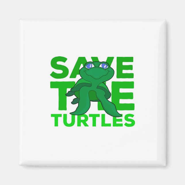 Aimant Sauvez Les Tortues (Devant)