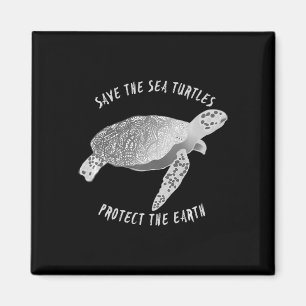 Aimant Sauvez Les Tortues De Mer Protégez La Terre Océan