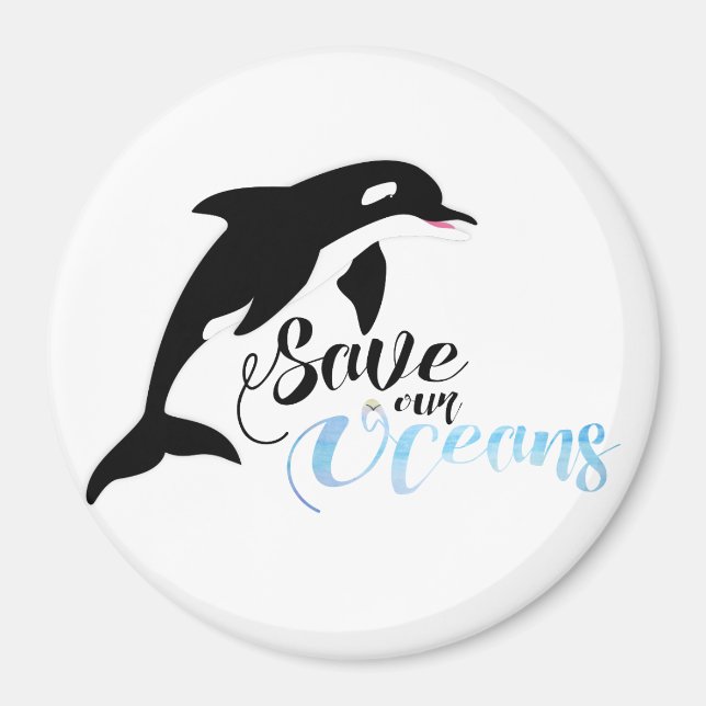 Aimant Sauvez nos océans (Devant)