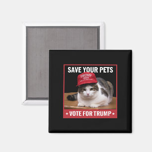 Aimant Sauvez Vos Animaux Votez Trump Élection US Citatio