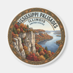 Aimant Savane du Mississippi Palisades State Park Illinoi