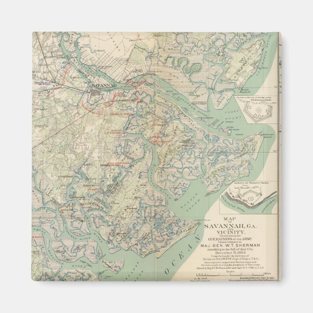 Aimant Savannah, Ga et environs (Devant)