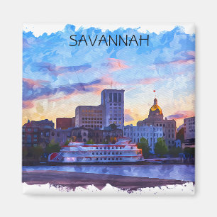 Aimant Savannah Georgia Skyline Riverfront