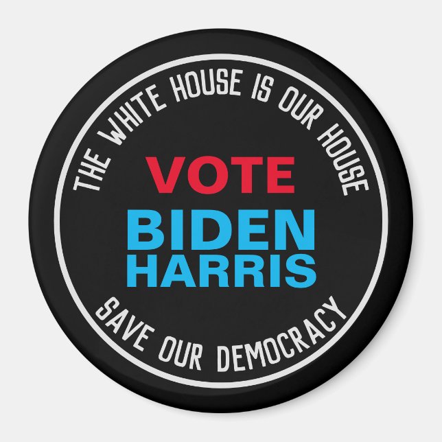 Aimant Save Our Democracy Vote BIDEN HARRIS Réfrigérateur (Devant)