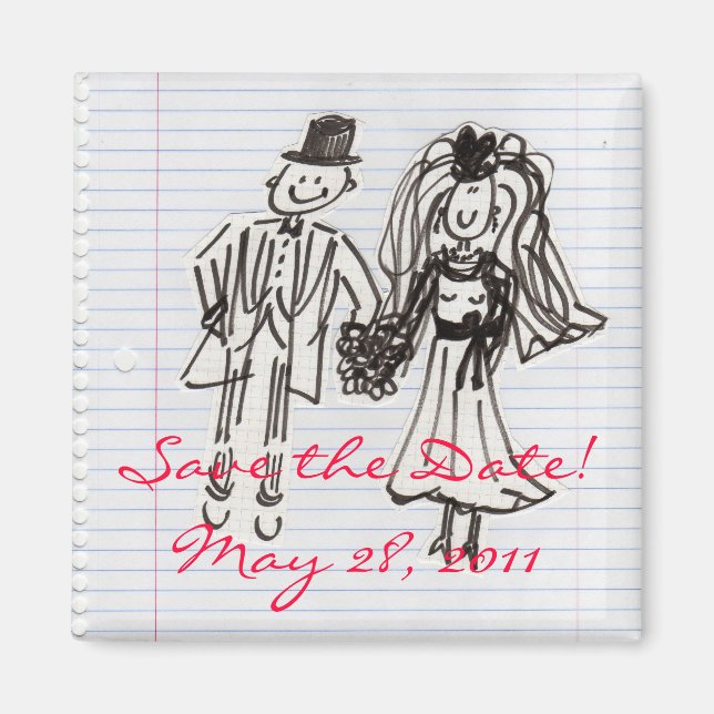 Aimant Save the date! (Devant)