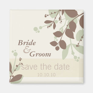 Aimant SAVE THE DATE :: nature - vanilla moss mocha