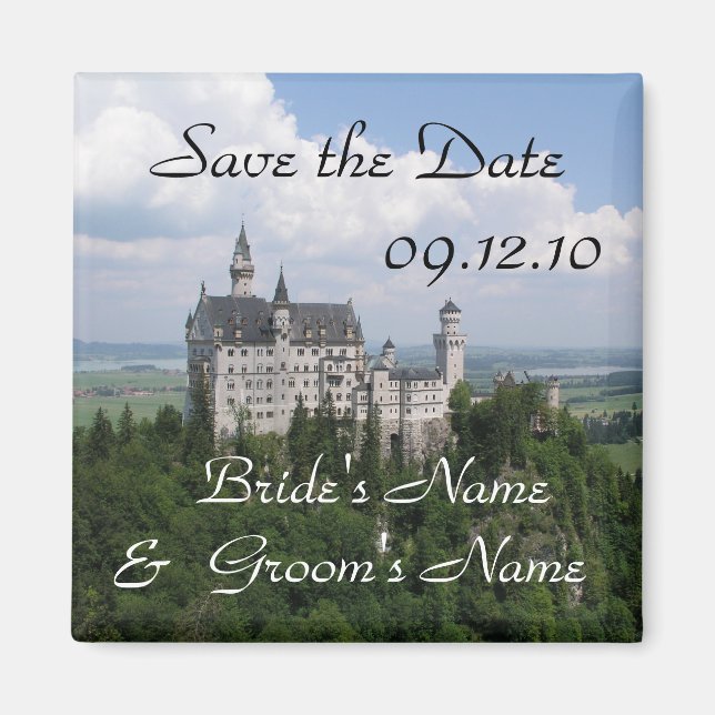 Aimant Save the Date Neuschwanstein Castle (Devant)