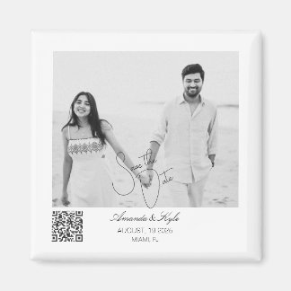 Aimant 'Save the Date' personnalisable et modifiab