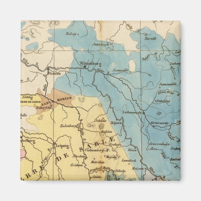 Aimant Saxe mineralogique (Devant)