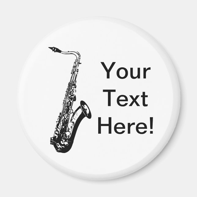 Aimant Saxophone personnalisé (Devant)