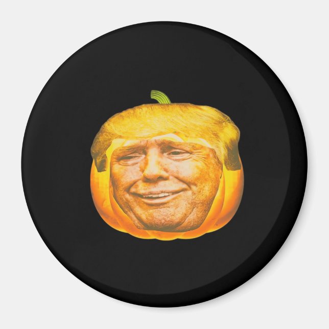 Aimant Scandale Trumpkin Citrouille Halloween Conception  (Devant)