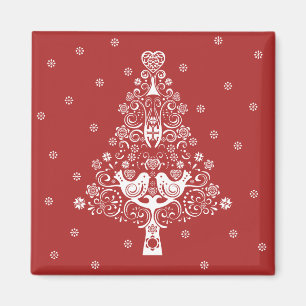 Aimant Scandinave nordique Arbre de Noël Magie