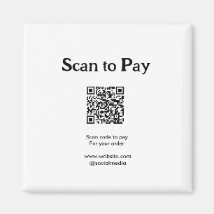 Aimant Scanner pour payer la commande Code QR Ajouter un