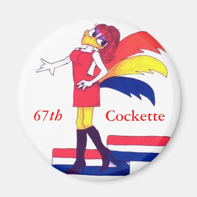 Aimant Scarlette, 67e, Cockette (Devant)