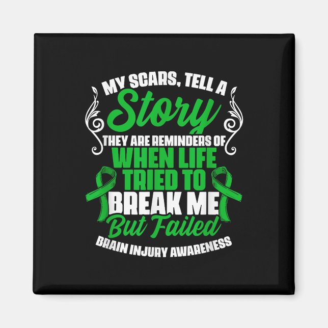 Aimant Scars Raconter l'histoire Traumatisme Brain Brain  (Devant)