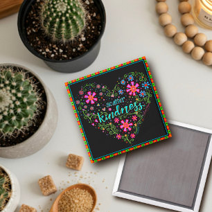 Aimant Scatter Kindness Plutôt Floral Heart tendance