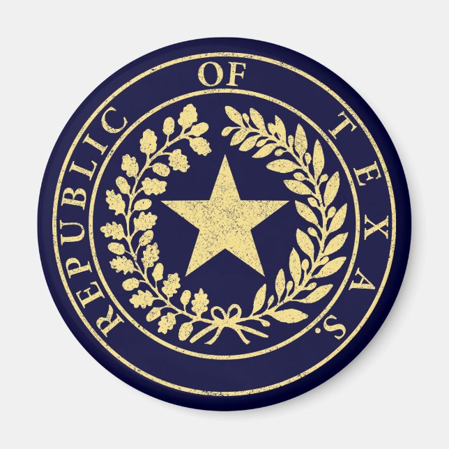 Aimant Sceau de la République du Texas (Devant)