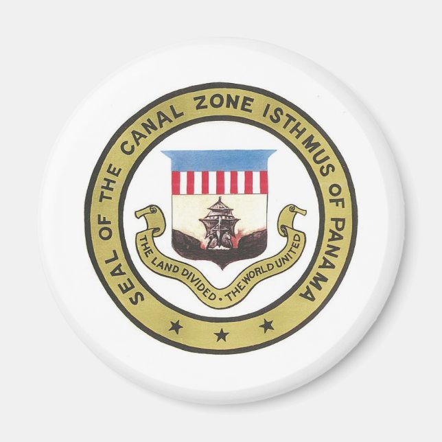 AIMANT SCEAU DE LA ZONE DU CANAL DE PANAMA (Devant)