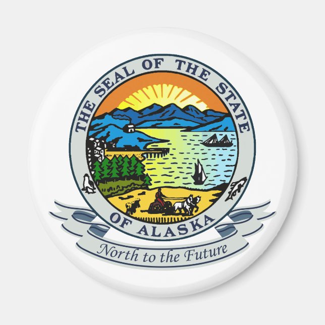 Aimant Sceau de l'Alaska (Devant)
