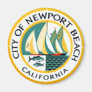 Aimant Sceau de Newport Beach, Californie