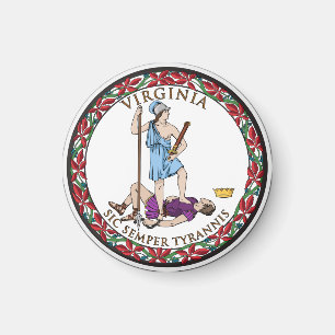 Aimant Sceau d'État de Virginie