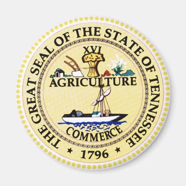 Aimant Sceau d'état du Tennessee (Devant)