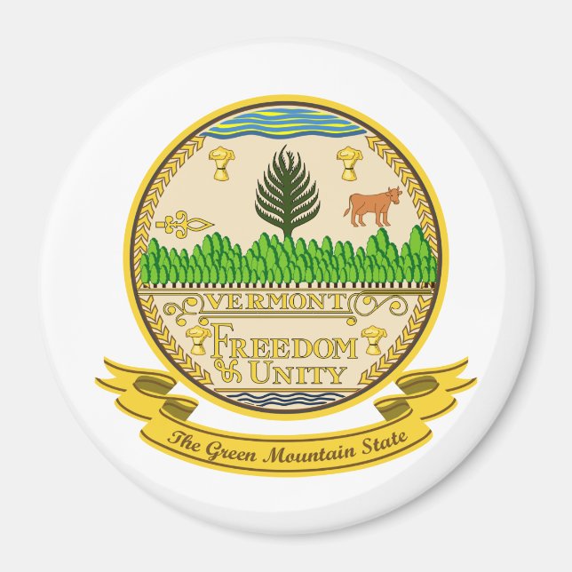 Aimant Sceau du Vermont (Devant)