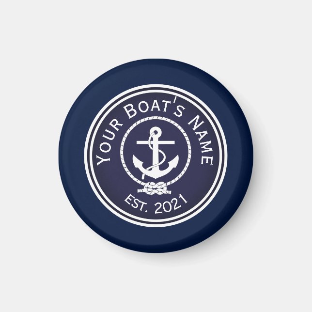 Aimant Sceau nautique Ancre (Devant)