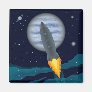 Aimant Scène Cosmic Rocketship