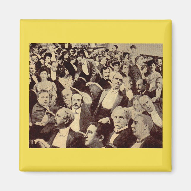 Aimant Scène de foule des années 1920 (Devant)