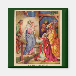 Aimant Scène de Noël de la Nativité Wisemen