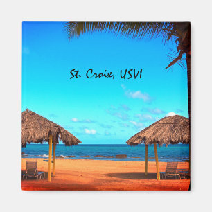 Aimant Scène de plage de St Croix