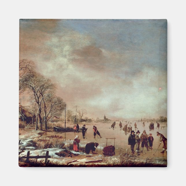 Aimant Scène du canal gelé (Devant)