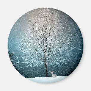 Aimant Scène hivernale