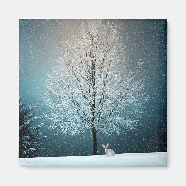 Aimant Scène hivernale (Devant)