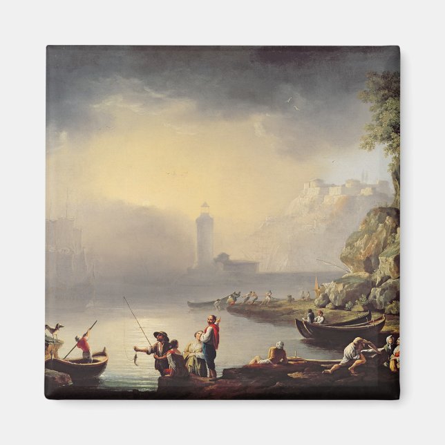 Aimant Scène portuaire (Devant)