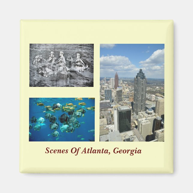 Aimant Scènes d'Atlanta, Géorgie (Devant)
