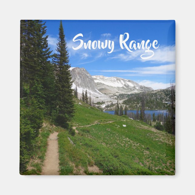 Aimant Scenic Hiking Snowy Range Mountain Summit Wyoming (Devant)