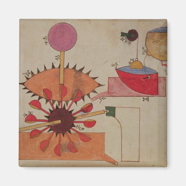 Aimant Schéma d'un système de pompage de l'eau dans un (Devant)