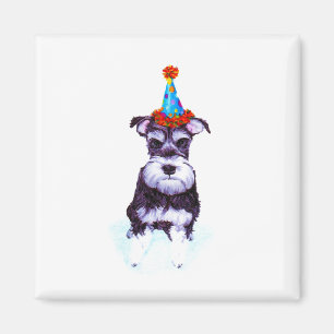 Aimant Schnauzer Chien Anniversaire