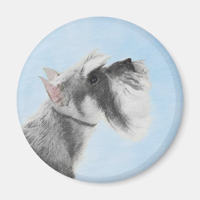 Aimant Schnauzer (Giant, Standard) Peinture - Chien Art (Devant)