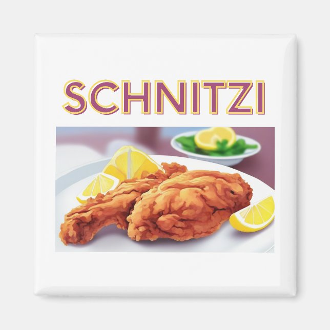 Aimant Schnitzi en cuisine (Devant)
