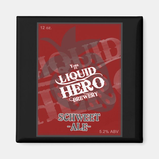 Aimant Schweet Ale Étiquette (Devant)