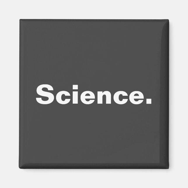 Aimant Science - conception minimaliste d'un mot (Devant)