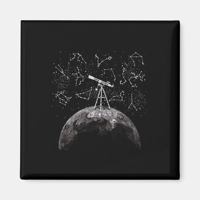 Aimant Science de la Lune - Professeur d'astronomie, Astr (Devant)