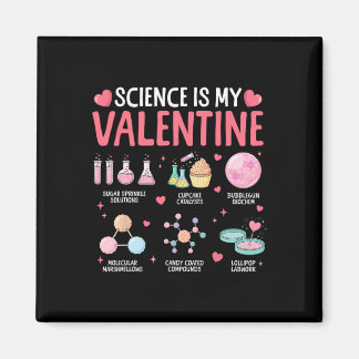 Aimant Science Is My Valentine Stem Love Chemistry Hearts