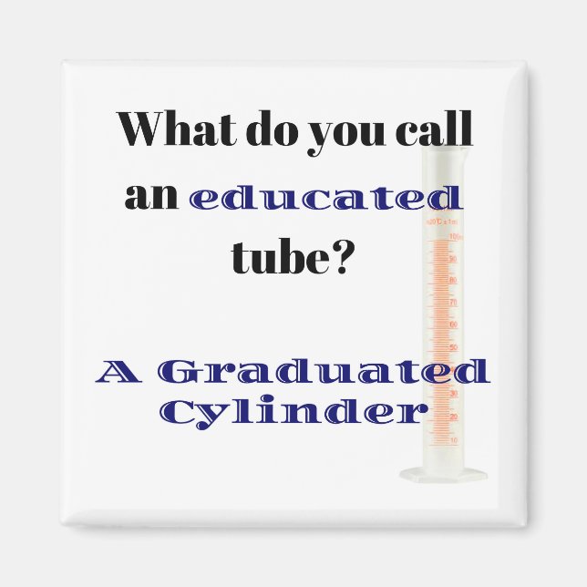 Aimant Science Joke Papa Joke Graduated Cylinder (Devant)