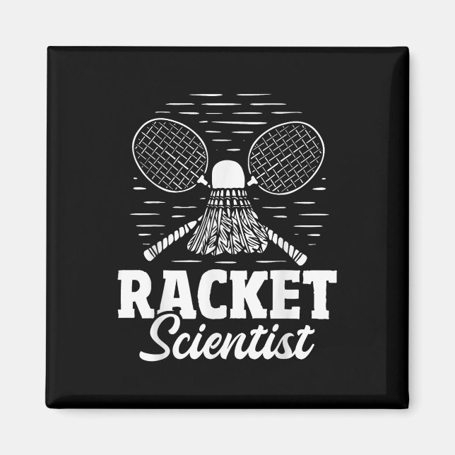 Aimant Scientifique de raquette - Joueur de badminton Ath (Devant)